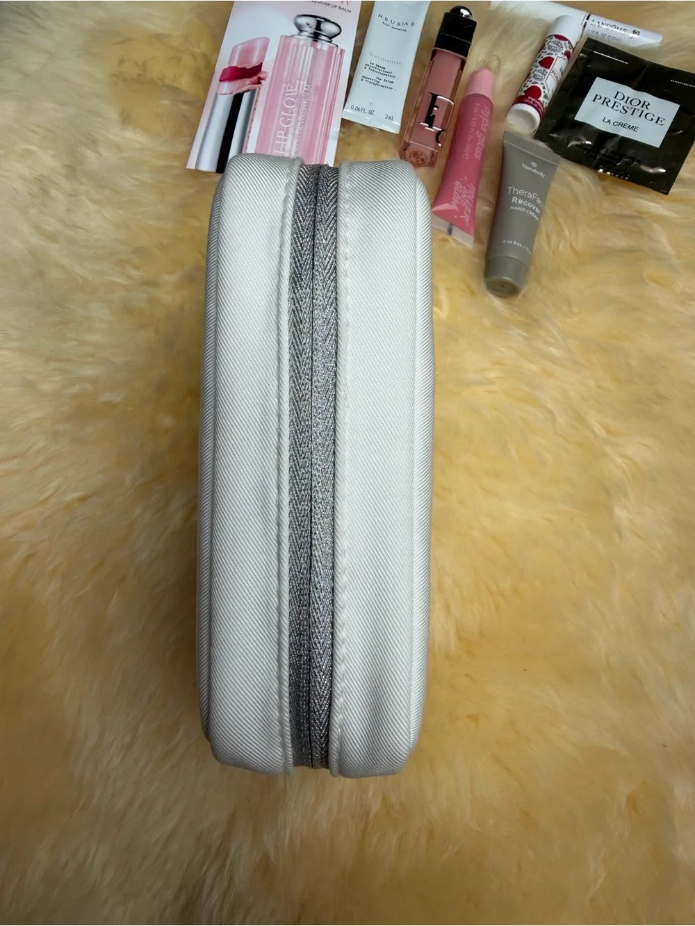 Dior Women's Makeup Gift w/Purchase Bag Pouch Pink Lip Maximizer Gloss Bundle